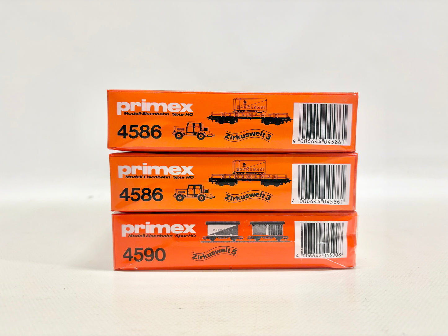 Primex 4590 4586 Wagen-Sets Zirkus Sarrasani DB AC H0