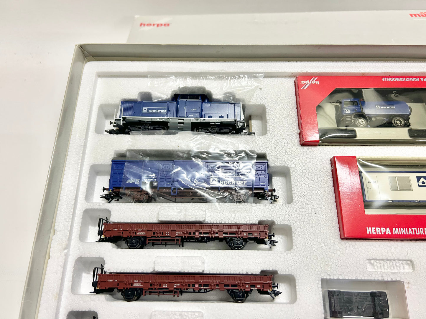Märklin 26519 Digital, Zugpackung, Bautransportzug "HOCHTIEF", H0, OVP, TOP