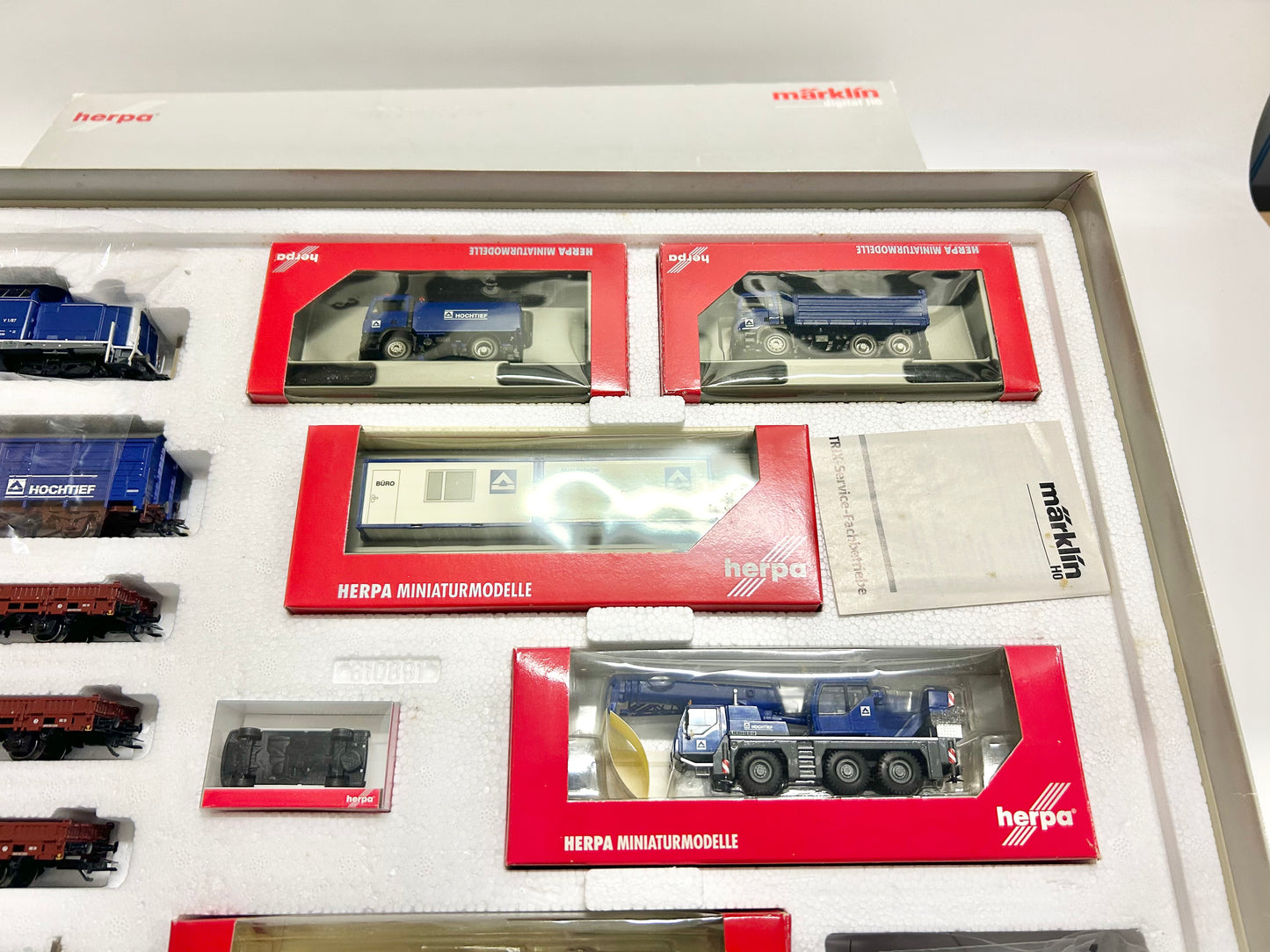Märklin 26519 Digital, Zugpackung, Bautransportzug "HOCHTIEF", H0, OVP, TOP