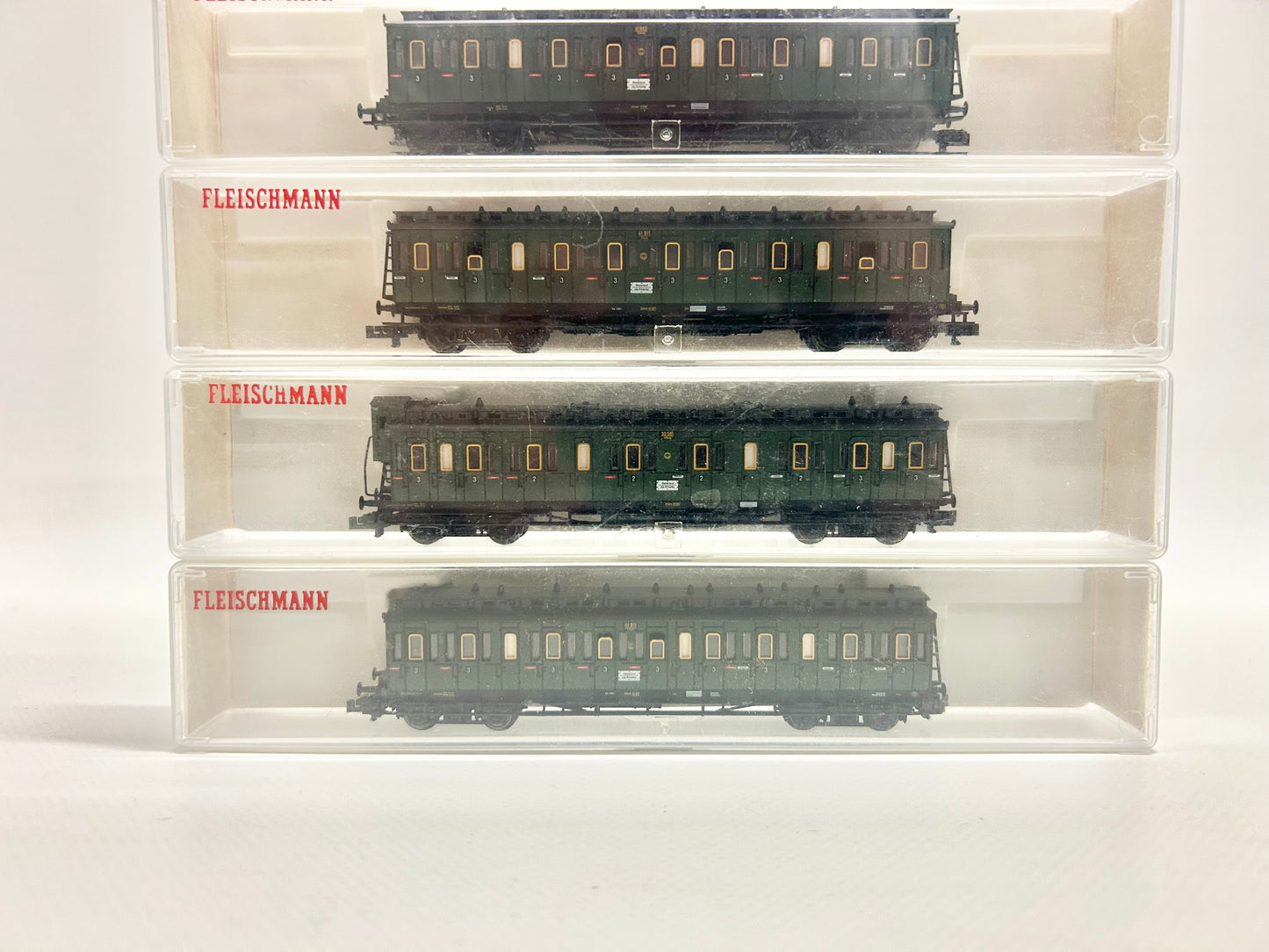 Fleischmann 8087K 8089K 8090K 4x Abteilwagen Personenwagen Spur N