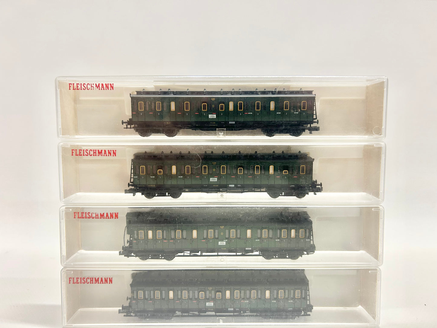 Fleischmann 8087K 8089K 8090K 4x Abteilwagen Personenwagen Spur N