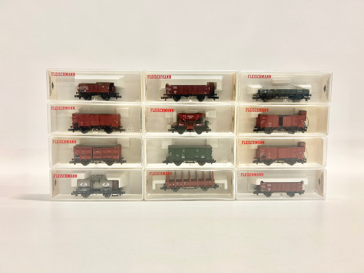 Fleischmann 12x Güterwagen Konvolut Spur N 8430K 8360 8215K usw.