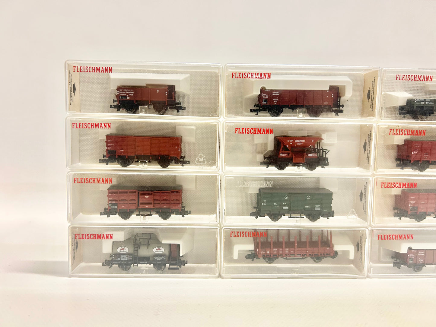 Fleischmann 12x Güterwagen Konvolut Spur N 8430K 8360 8215K usw.