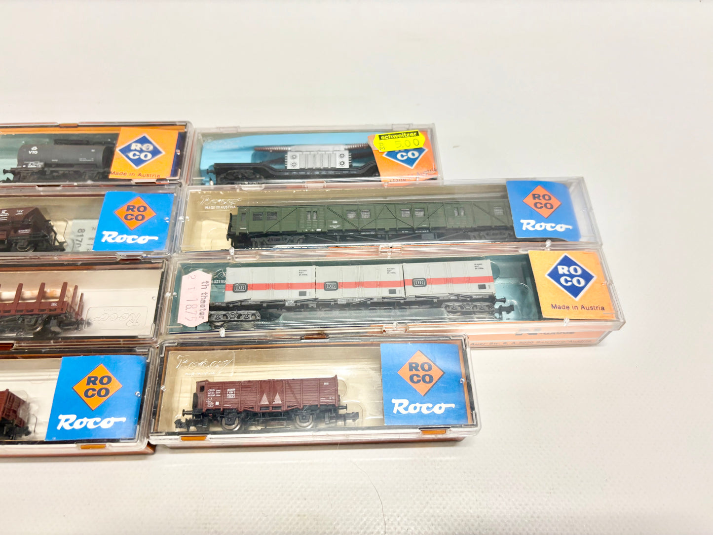 Roco 8x Güterwagen Konvolut DB Spur N