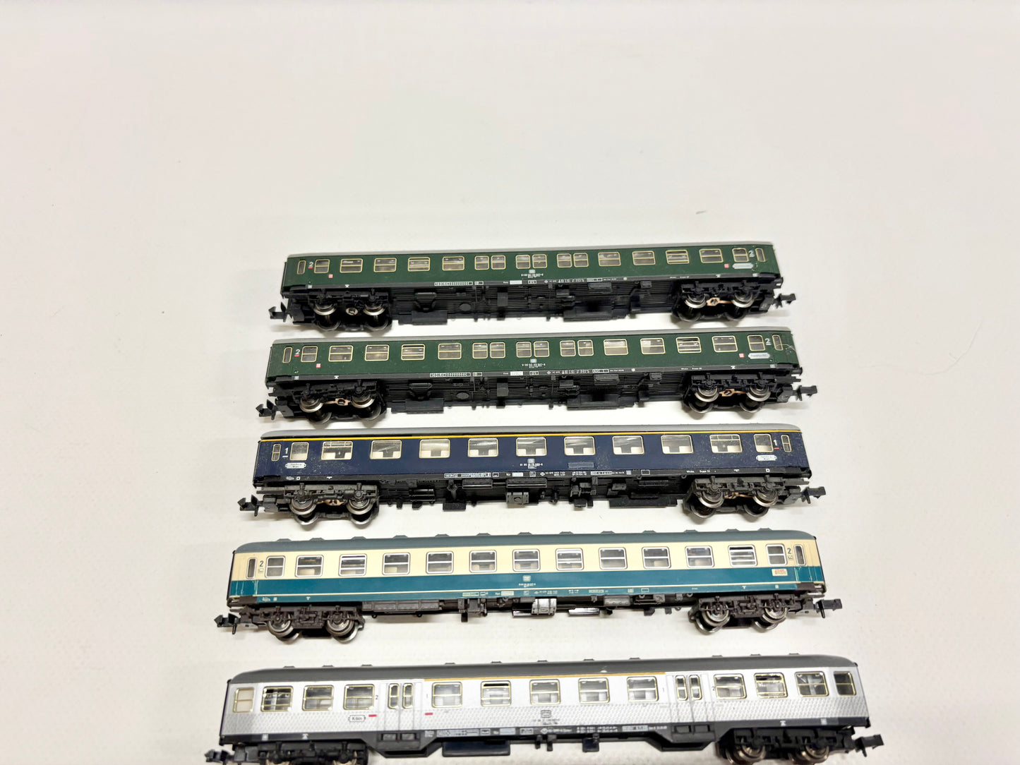 Fleischmann Piccolo 6x Personenwagen Reisezugwagen DB Spur N
