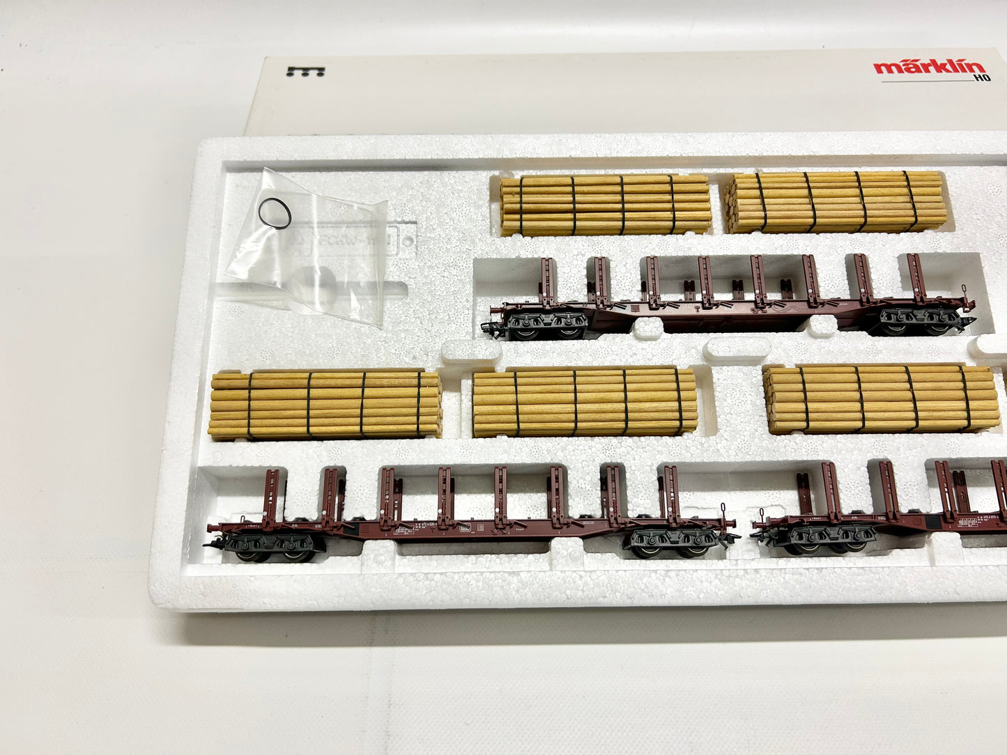 Märklin 4516 Wagen-Set "Holztransport", Güterwage, DB, H0, OVP, TOP