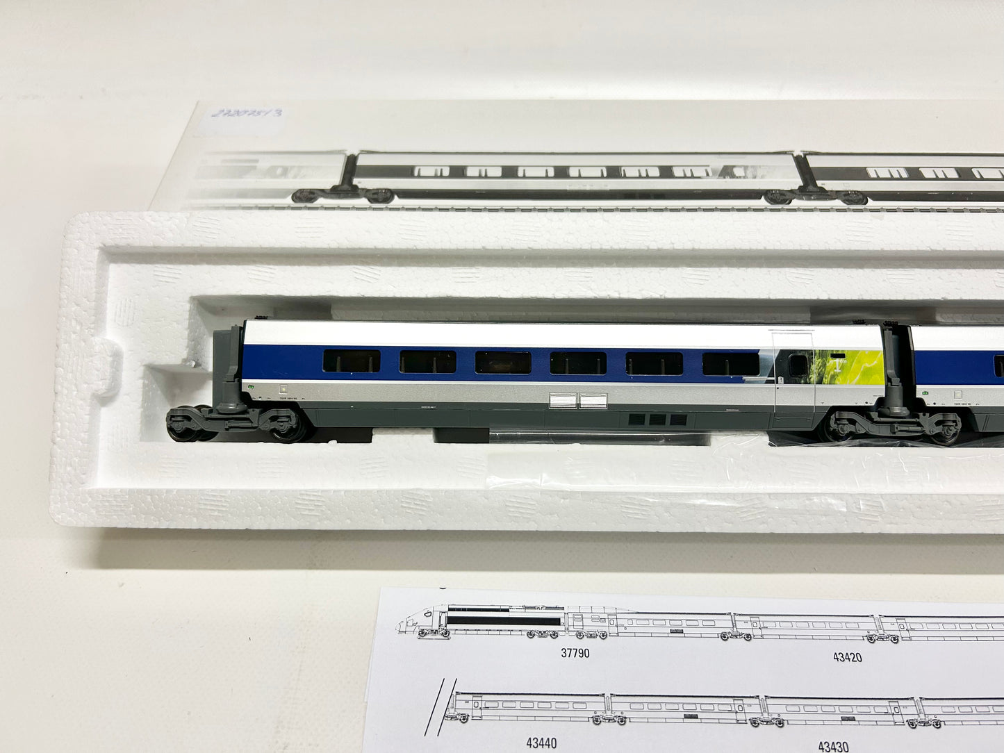 Märklin 43420 Ergänzungswagen-Set zu TGV 37790, H0, OVP, TOP
