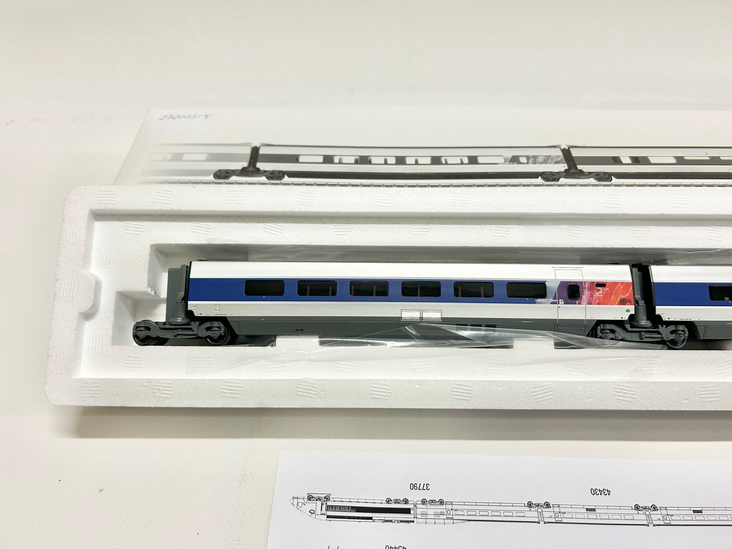Märklin 43440 Ergänzungswagen-Set zu TGV 37790, H0, OVP, TOP