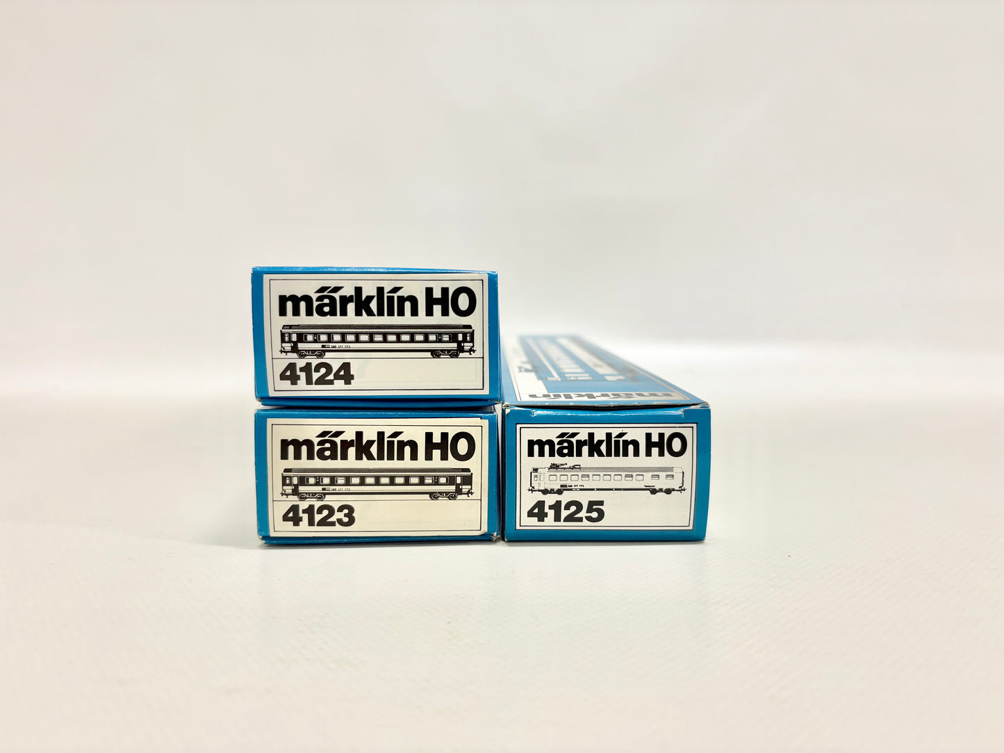 Märklin 4124 4123 4125 Schnellzugwagen Personenwagen SBB AC H0