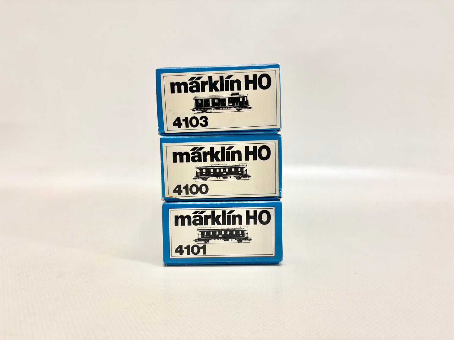 Märklin 4103 4100 4101 Personenwagen Donnerbüchsen DB AC H0