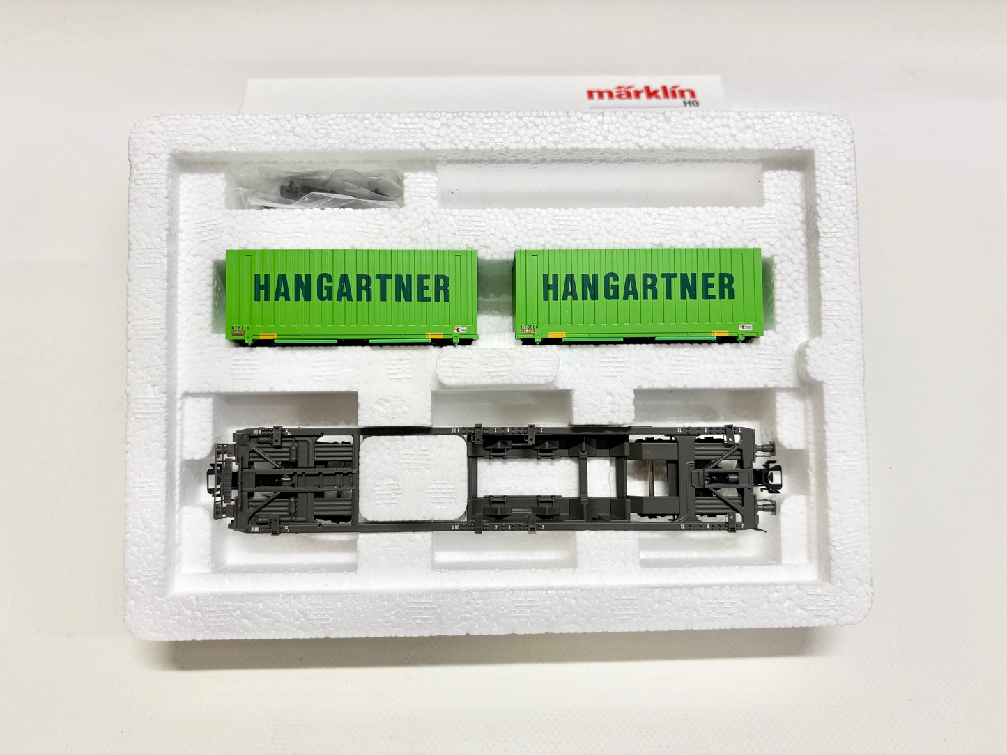 Märklin 47453 Wagen-Set Taschenwagen mit Container DB AC H0