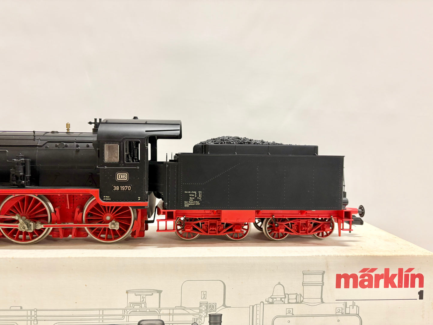 Märklin 5598 Digital + Sound Dampflok Br 38 1970 DB AC Spur 1