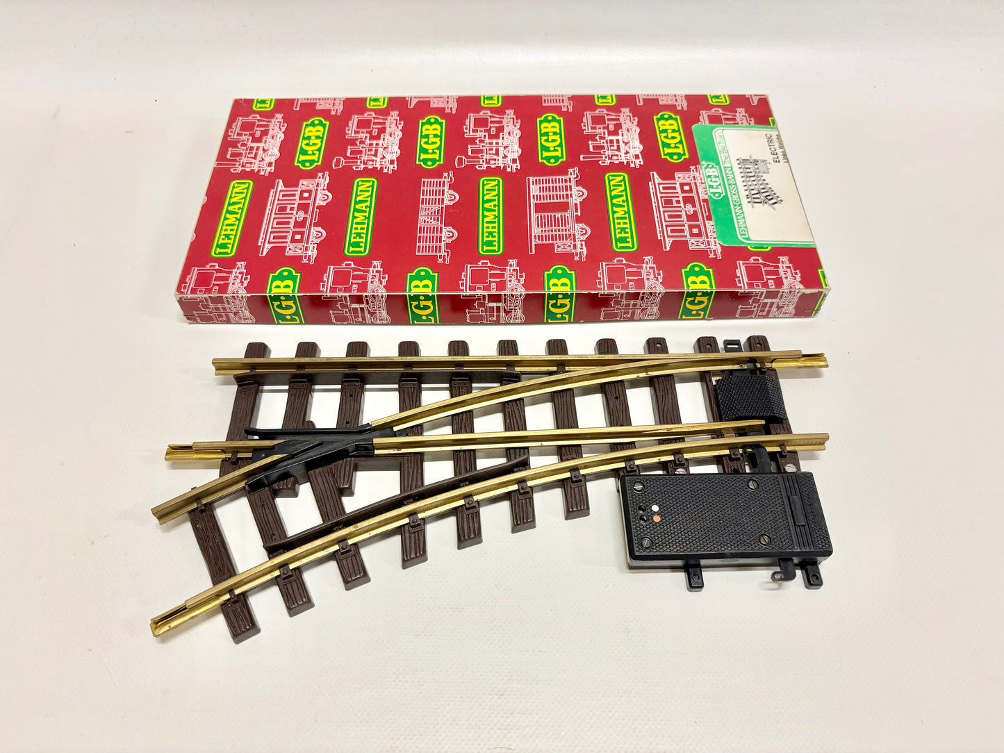 LGB 1215N Elektrische Weiche links Gartenbahn