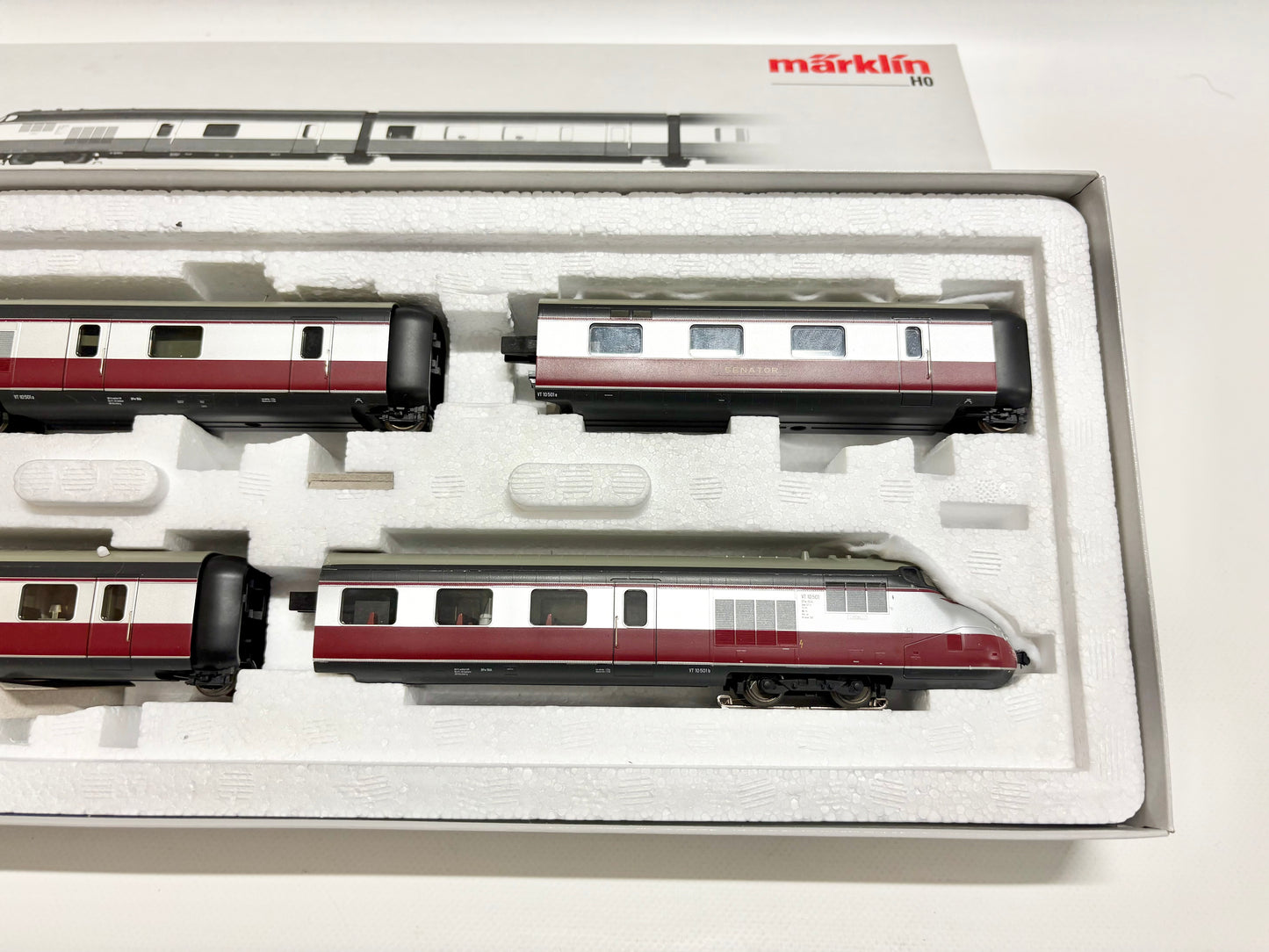 Märklin 39101 Mfx-Digital + Sound Diesel-Tagesgleiderzug VT 10.5 "Senator" DB AC H0
