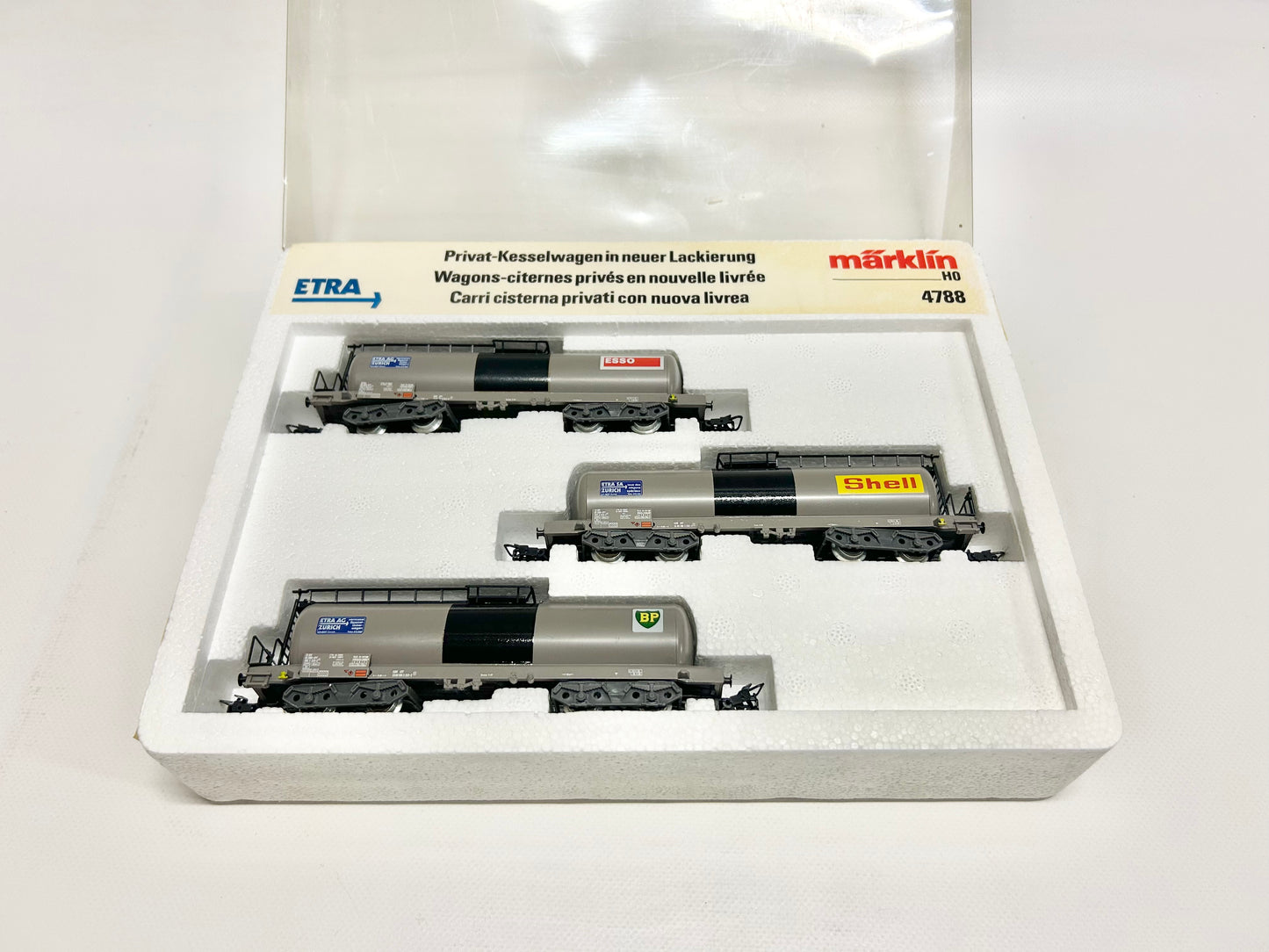 Märklin 4788 Car Set "Private Tank Car in New Paint Scheme", H0, OVP, TOP