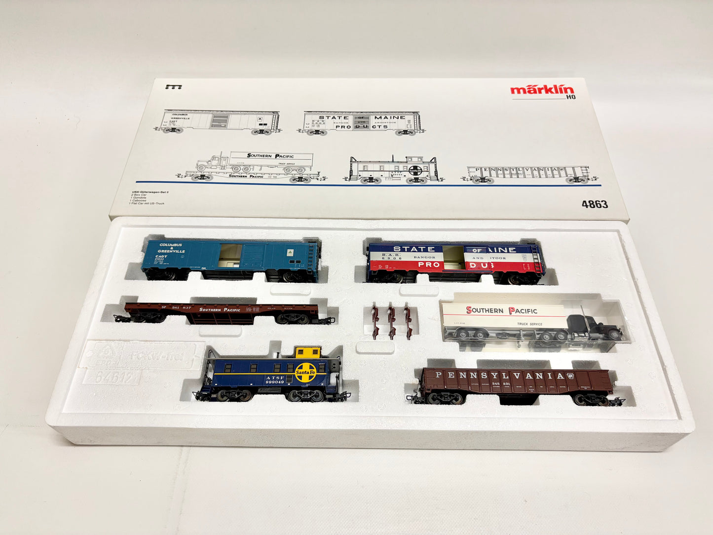 Märklin 4863 Wagen-Set USA-Güterwagen AC H0
