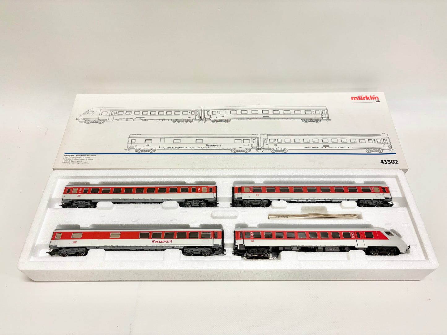 Märklin 43302 Wagen-Set InterCity Personenzug DB AC H0