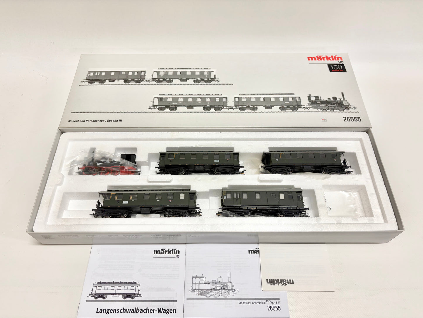 Märklin 26555 Mfx-Digital Zugpackung Nebenbahn Personenzug DB AC H0