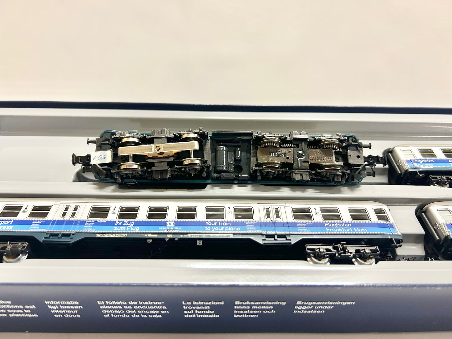 Märklin 2856 Lufthansa Express with Class 111, electric locomotive, DB, H0, original packaging, TOP