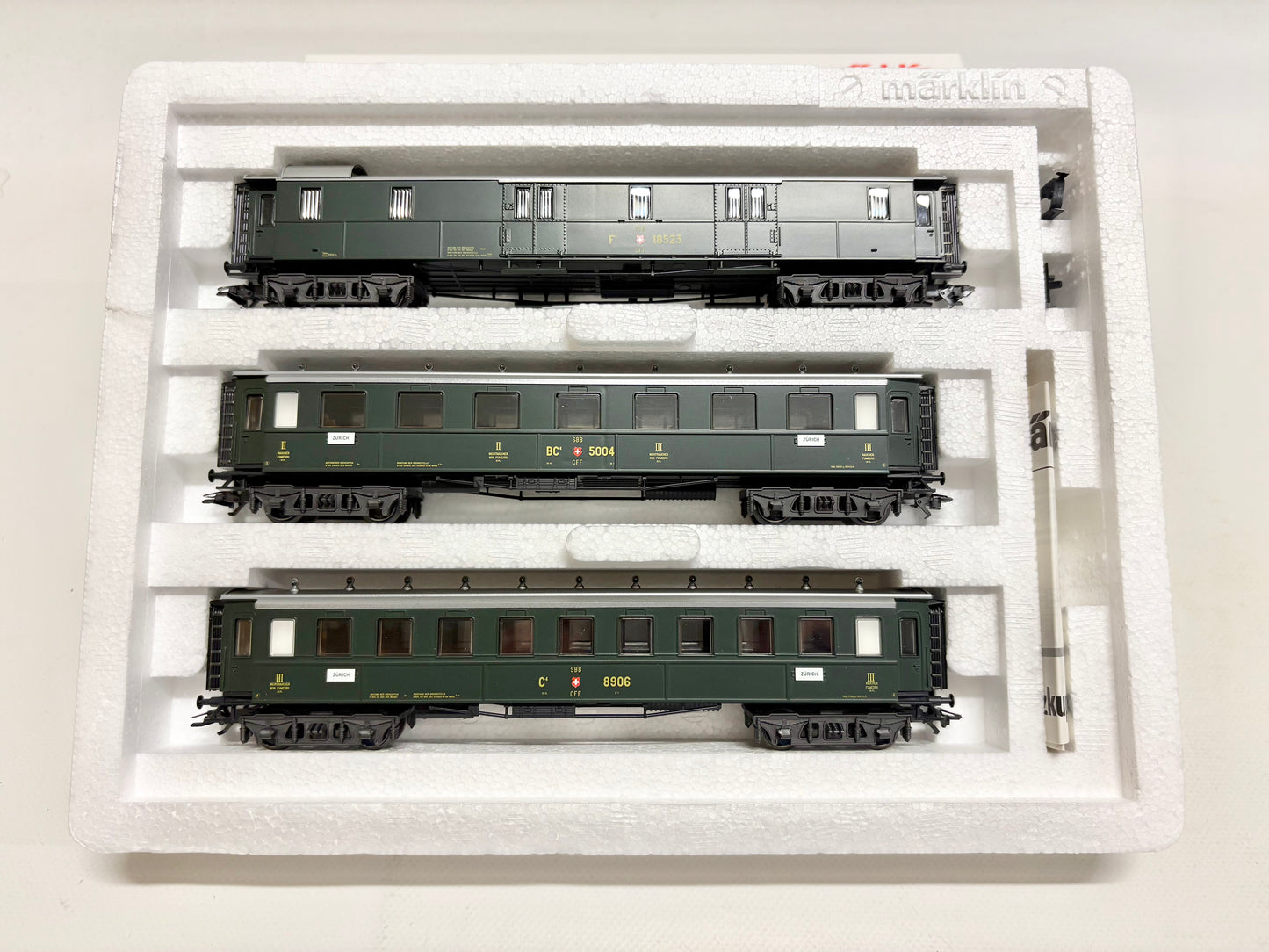 Märklin 42385 Wagen-Set Oldtimer Personenwagen um 1920 SBB AC H0