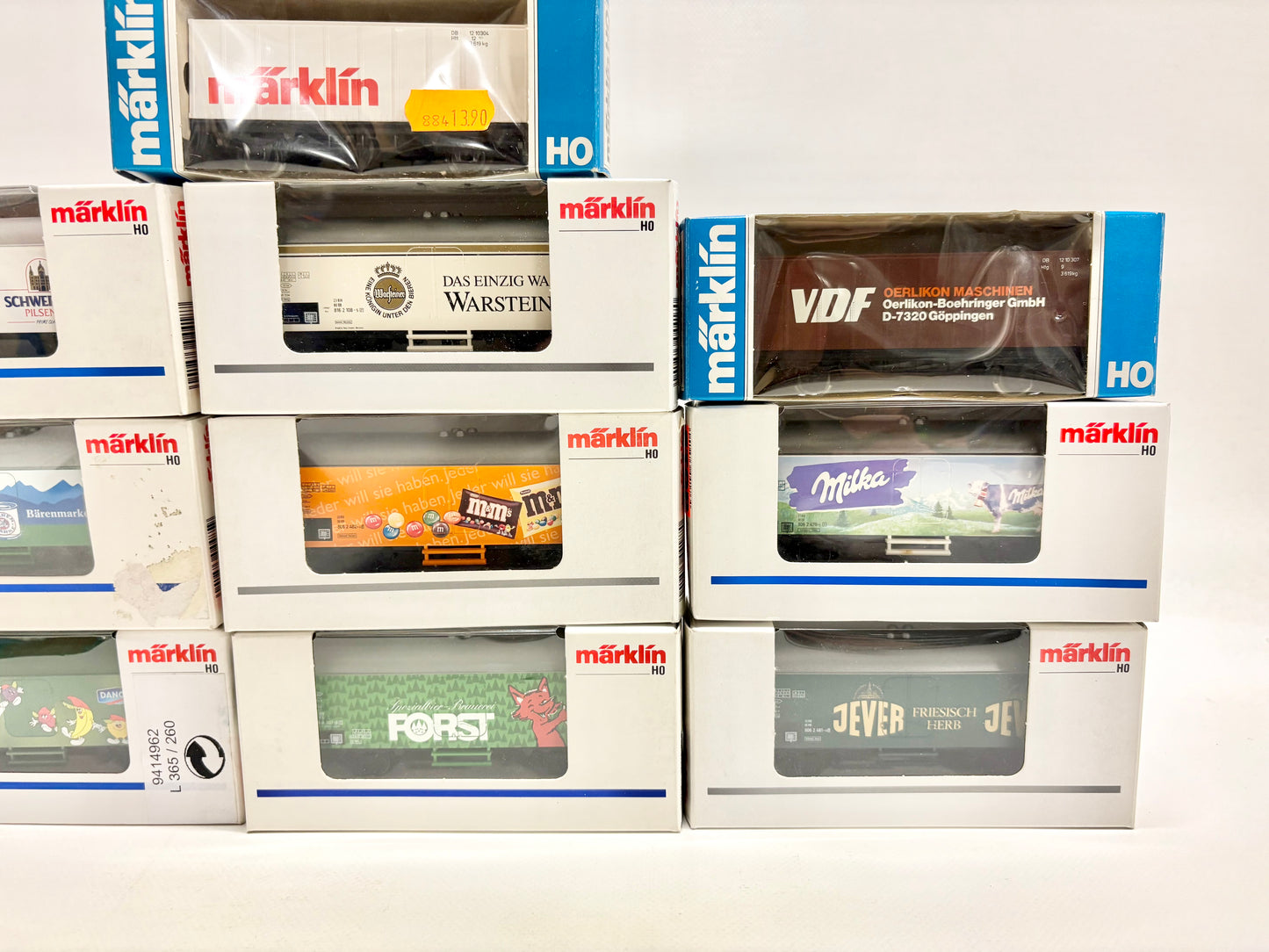 Märklin 10x Kühlwagen Güterwagen DB AC H0