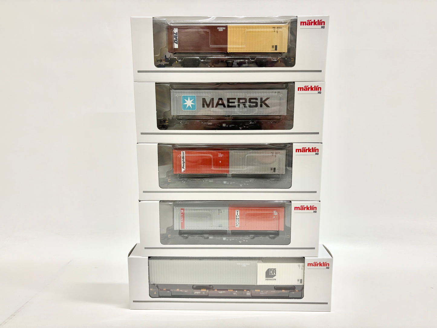 Märklin 47680 Wagen-Set Container-Tragwageb DB AC H0