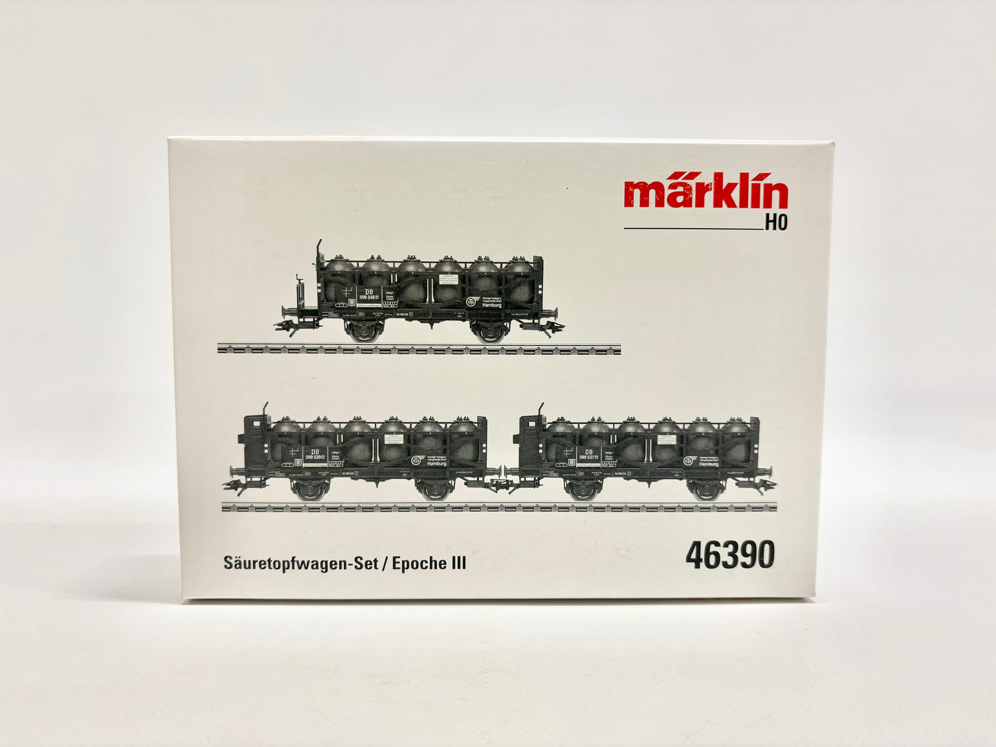Märklin 46390 Wagen-Set Säuretopfwagen DB AC H0