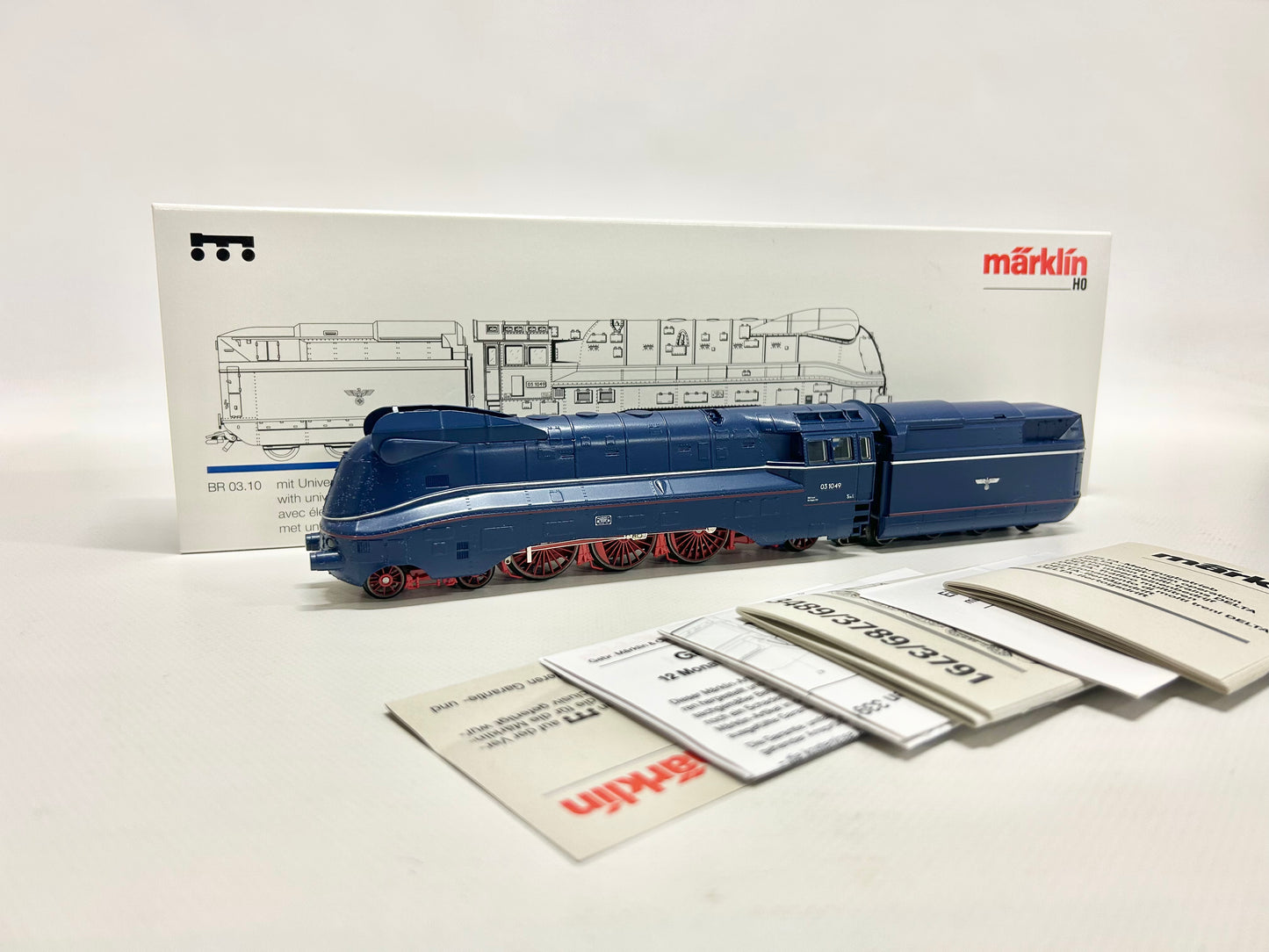Märklin 3489 Digital, Streamlined Steam Locomotive Br 03, H0, OVP, TOP