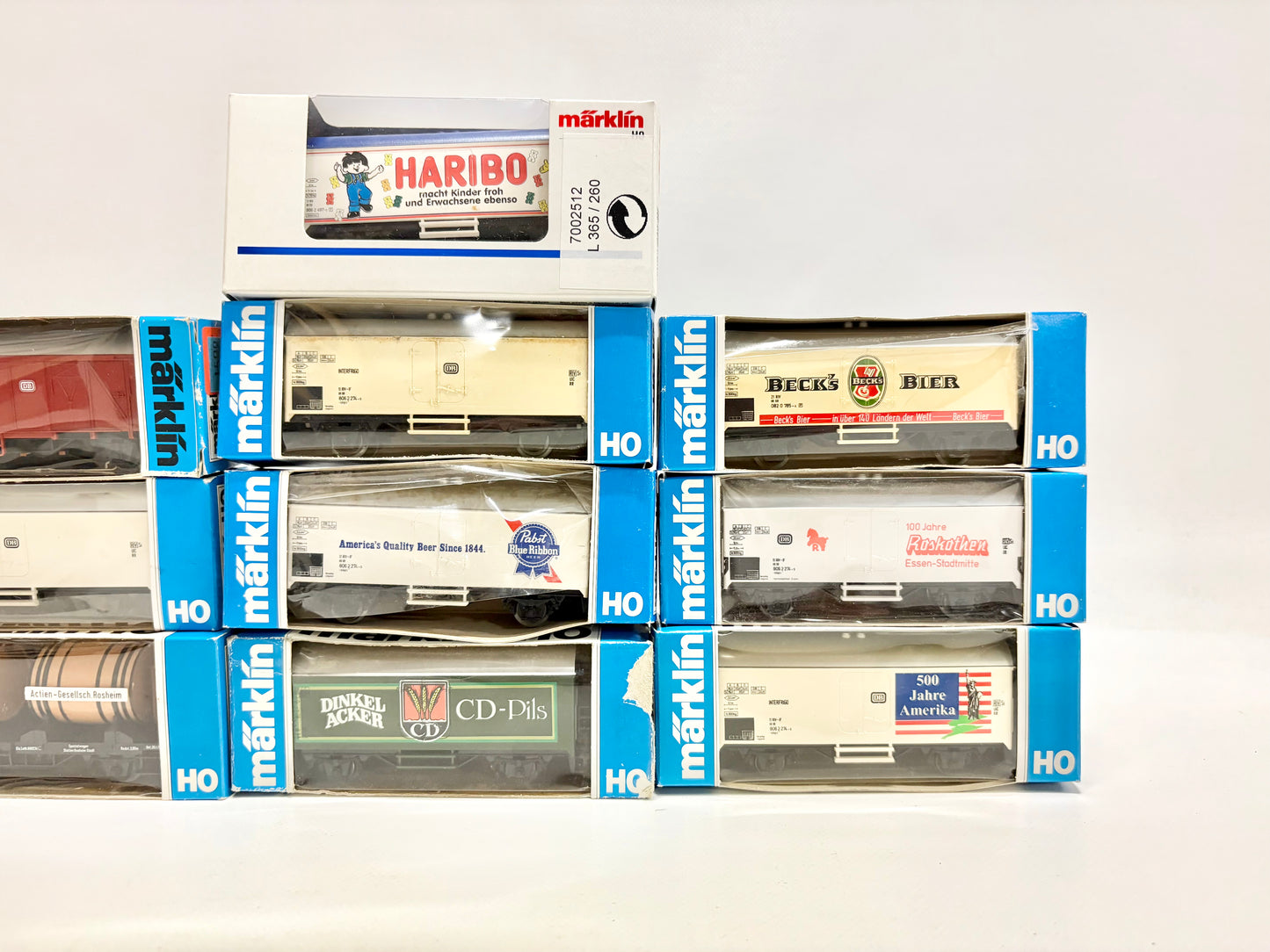 Märklin 10x Güterwagen Kühlwagen DB AC H0