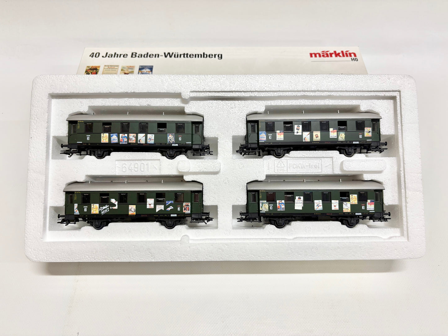 Märklin 4392 Wagen-Set Personenwagen "40 Jahre Baden-Württemberg" DB AC H0
