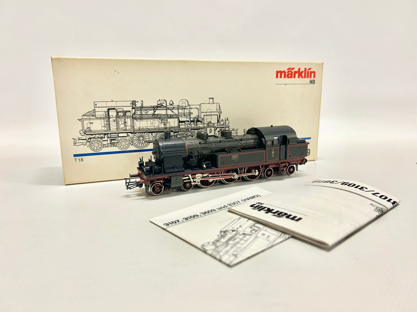 Märklin 3109 Preußische Dampflok, H0, OVP, TOP