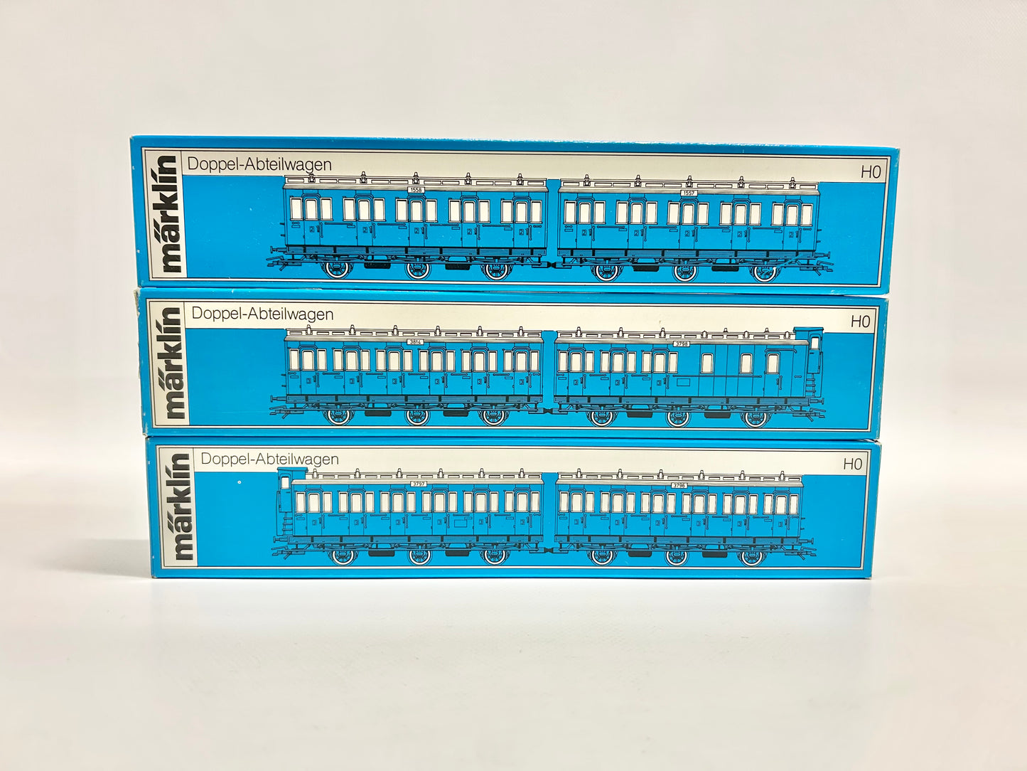 Märklin 4207 4208 4209 Preußische Personenwagen, Abteilwagen, H0, OVP, TOP