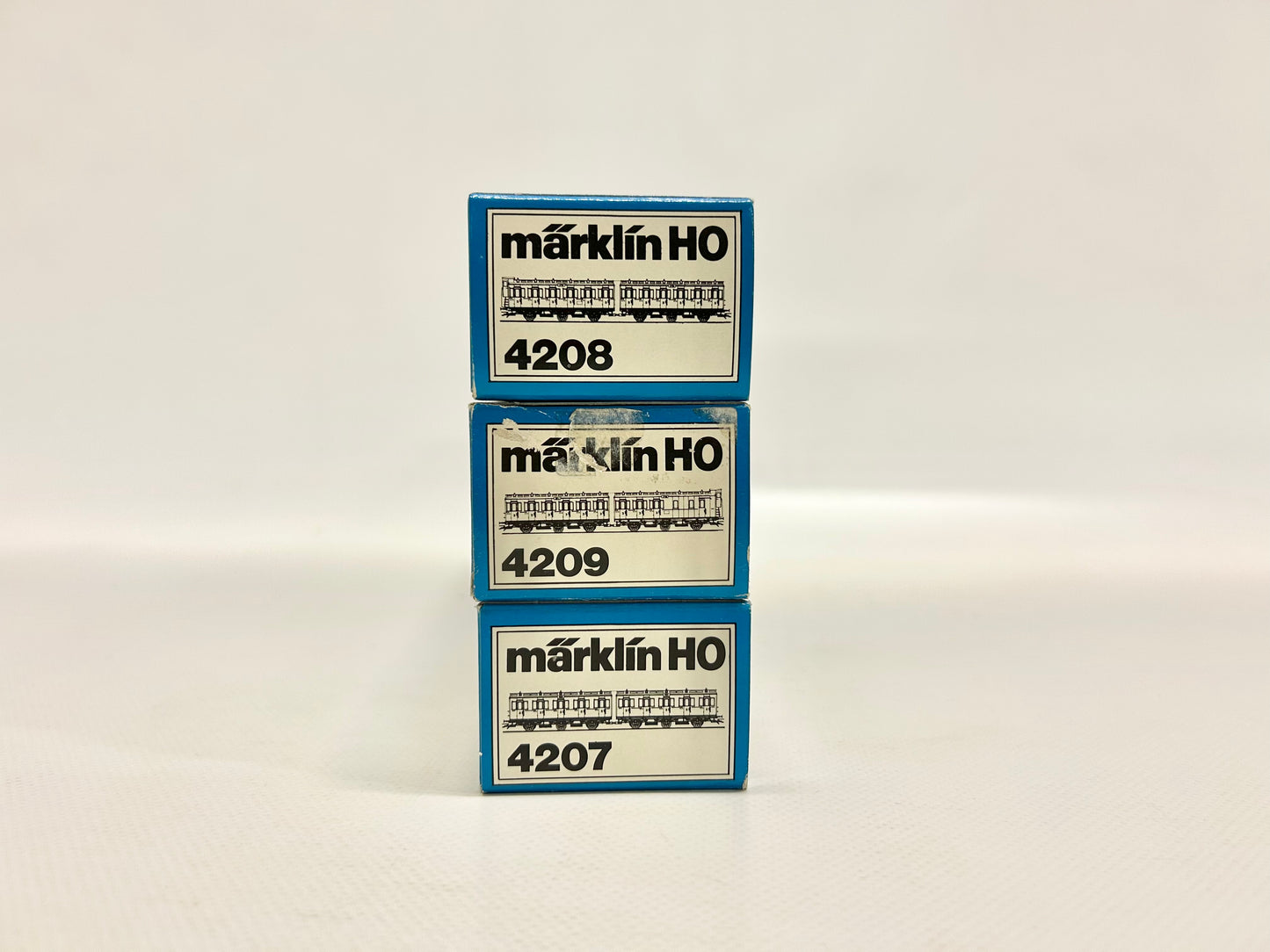 Märklin 4207 4208 4209 Preußische Personenwagen, Abteilwagen, H0, OVP, TOP