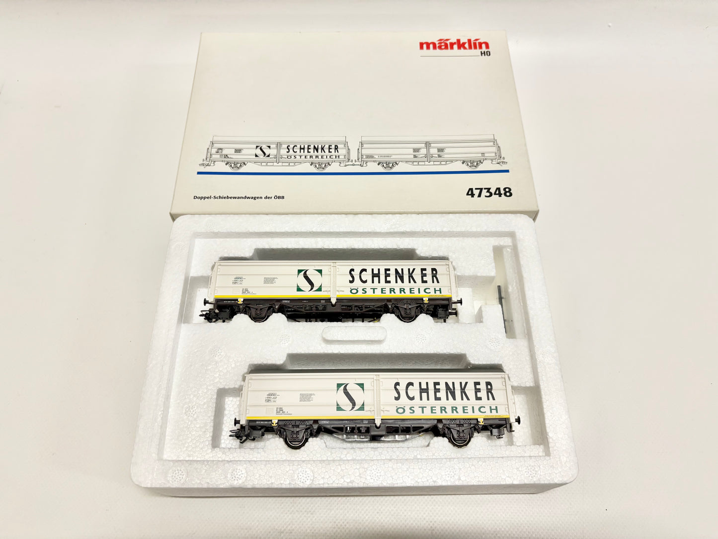 Märklin 47348 Wagen-Set Doppel-Schiebewandwagen ÖBB AC H0