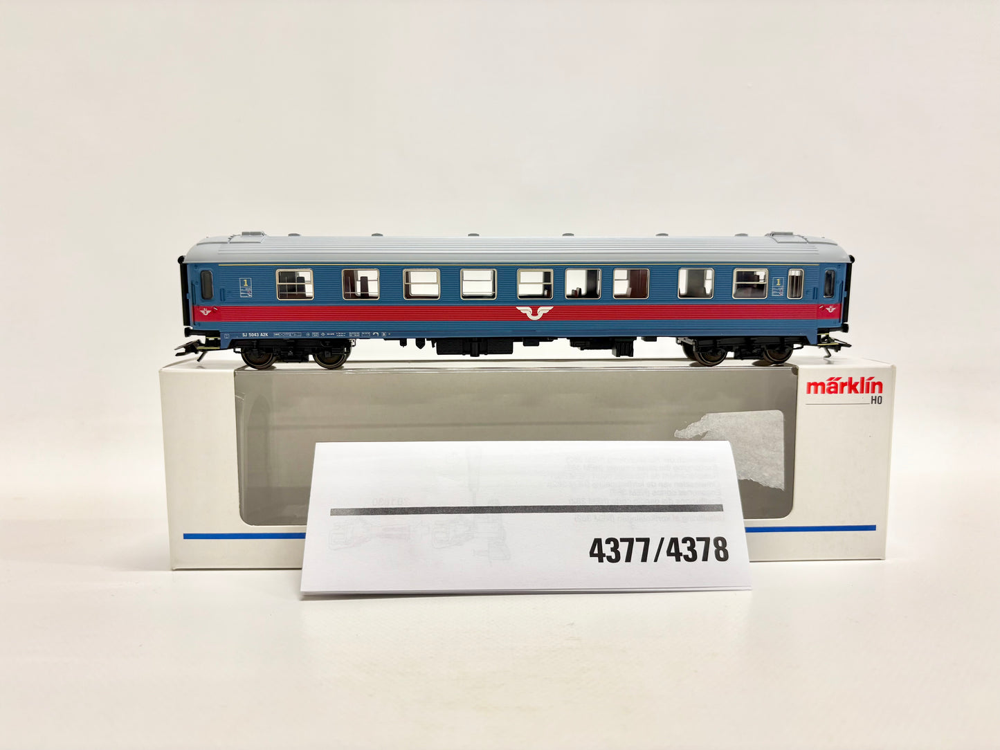 Märklin 43781 Schwedischer Personenwagen Klasse 1. SJ AC H0