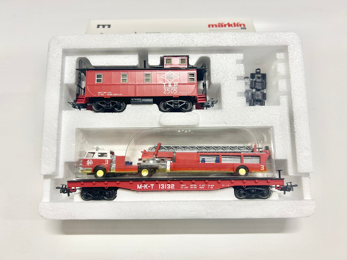 Märklin 4580 Car Set USA Fire Department H0