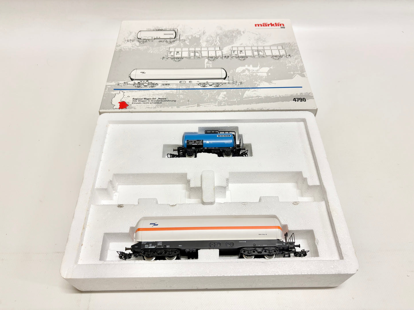 Märklin 4790 Wagen-Set Regional-Wagen "Bayern" Güterwagen DB AC H0 unvollständig