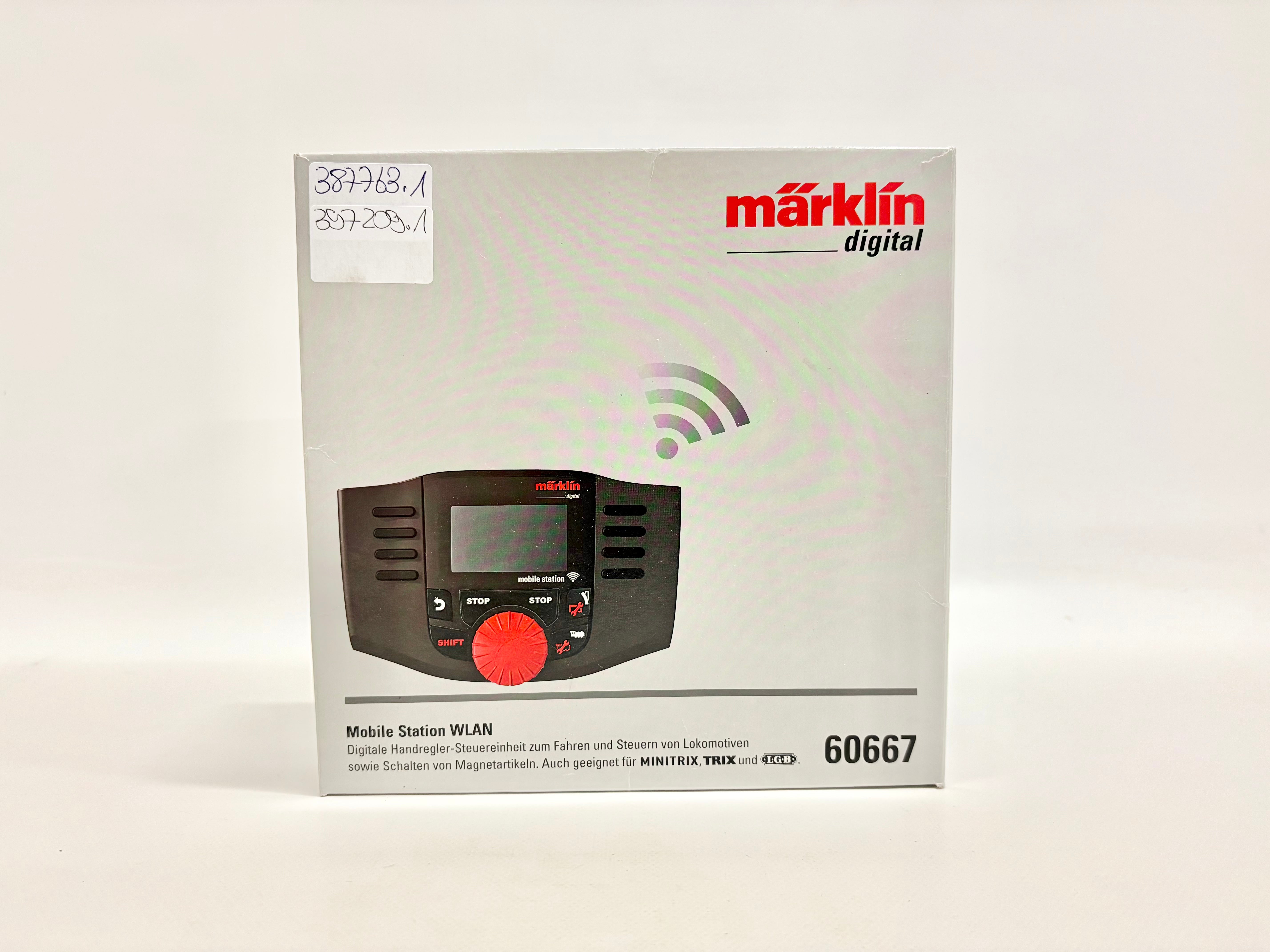 Station Mobile Wi-Fi Märklin 60667 – Contrôleur Numérique Pour Maquette Train, 40 Locomotives, écran Rotatif, Pop Socket