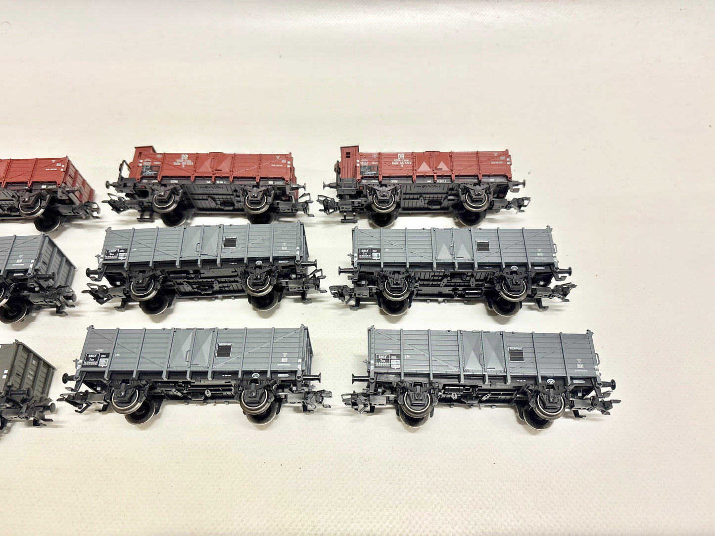 Märklin 9x Offene Güterwagen mit Bremserhaus DR AC H0