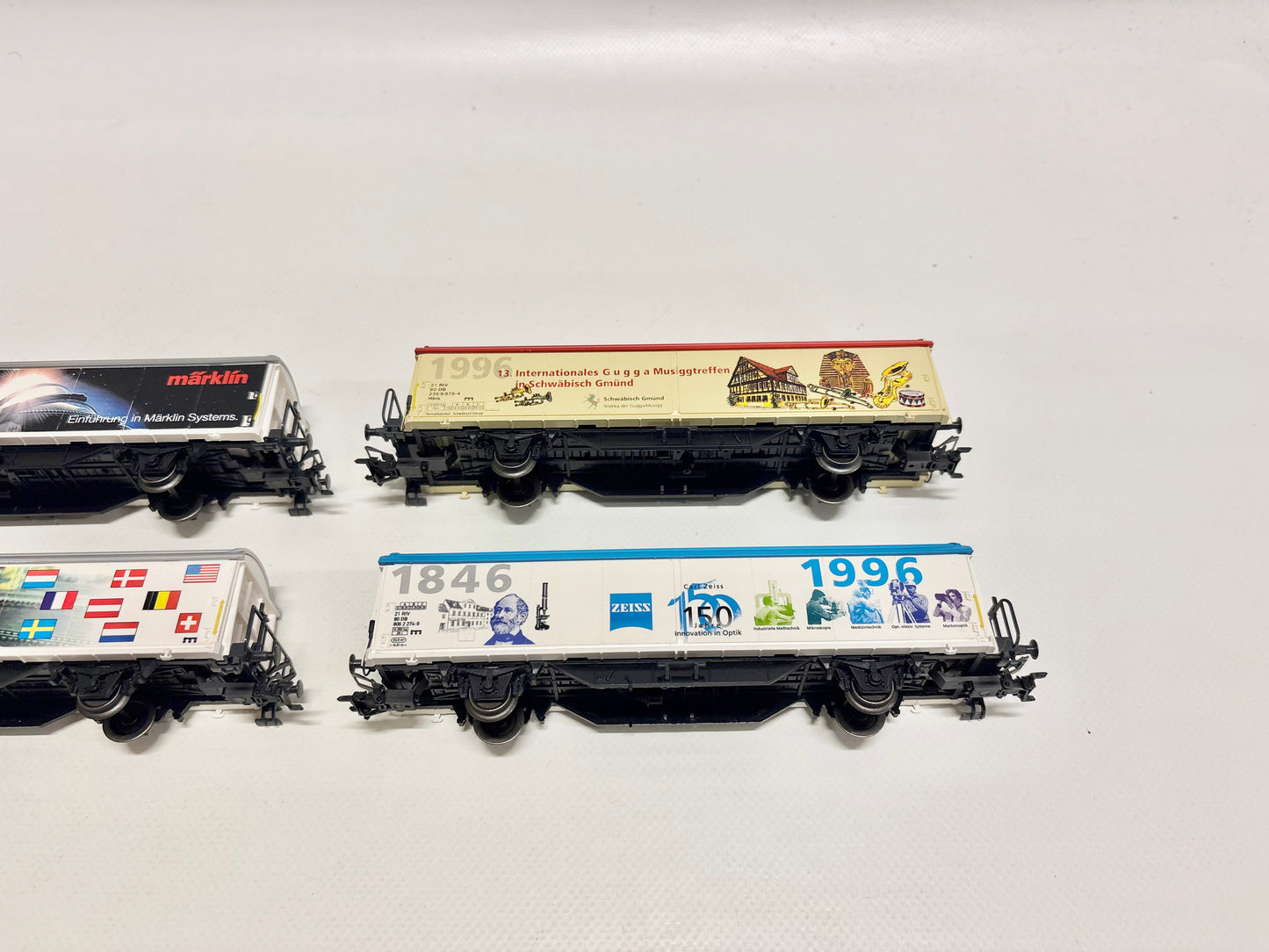 Märklin 4x Schiebewandwagen Güterwagen Konvolut DB AC H0