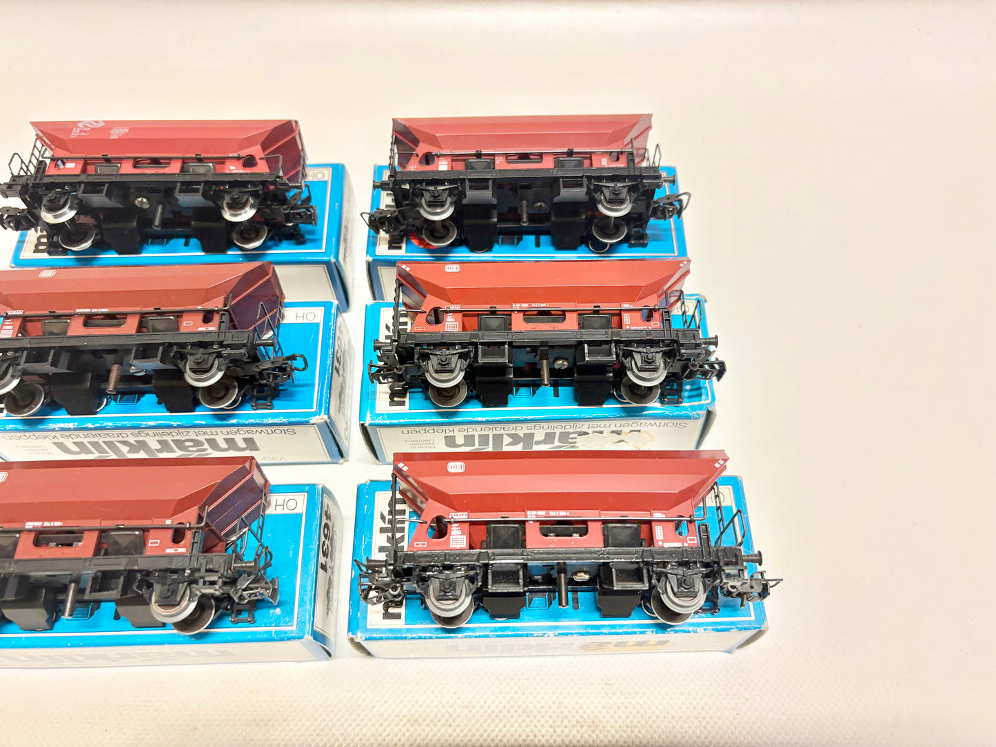 Märklin 4641 4631 6x Drehschieber Seitenentladewagen DB NS AC H0