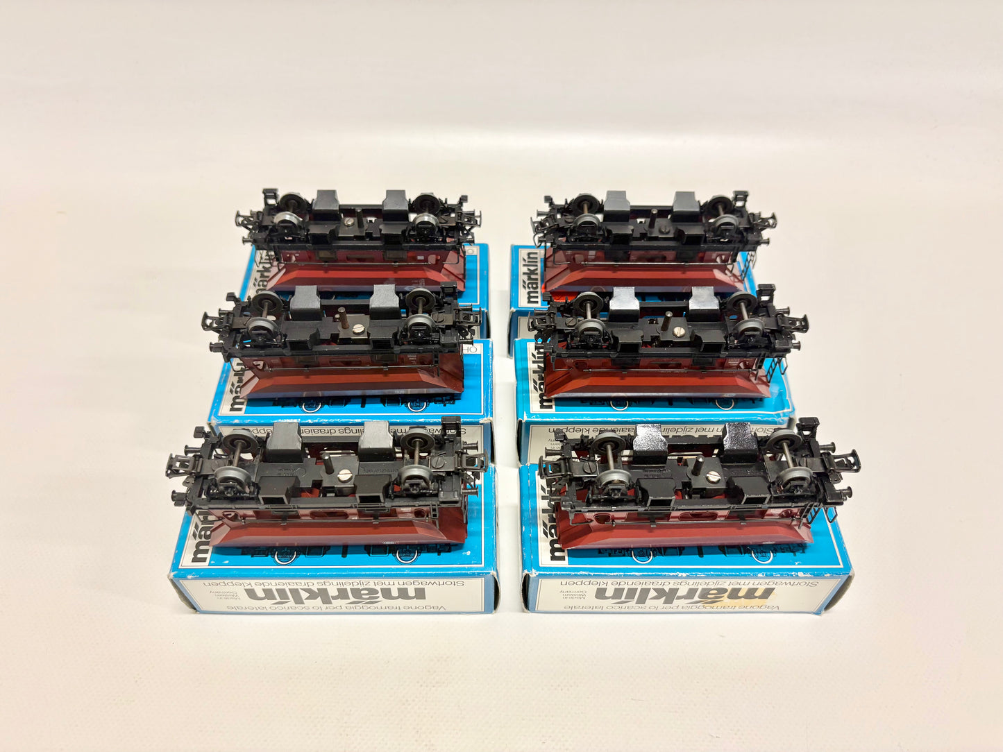 Märklin 4641 4631 6x Drehschieber Seitenentladewagen DB NS AC H0