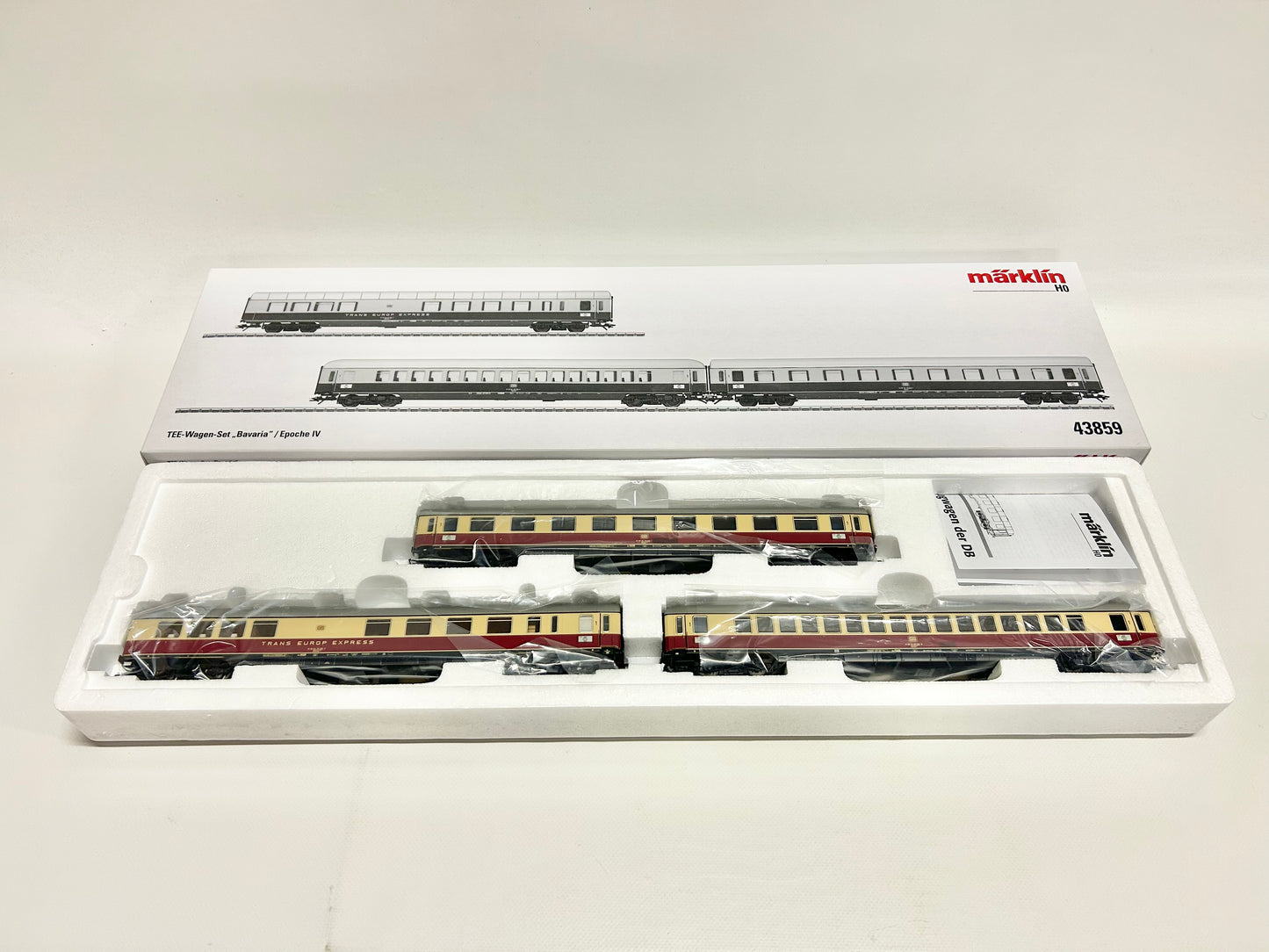 Märklin 43859 Wagen-Set TEE-Wagen "Bavaria" DB AC H0
