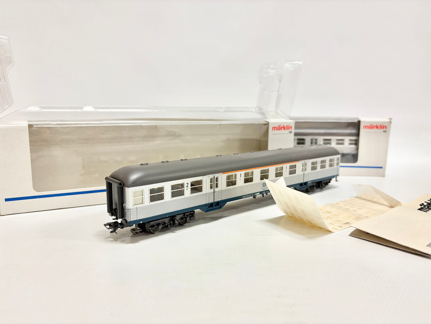 Märklin 4255 & 4256 Personenwagen Silberlinge mit Innenbeleuchtung DB AC H0