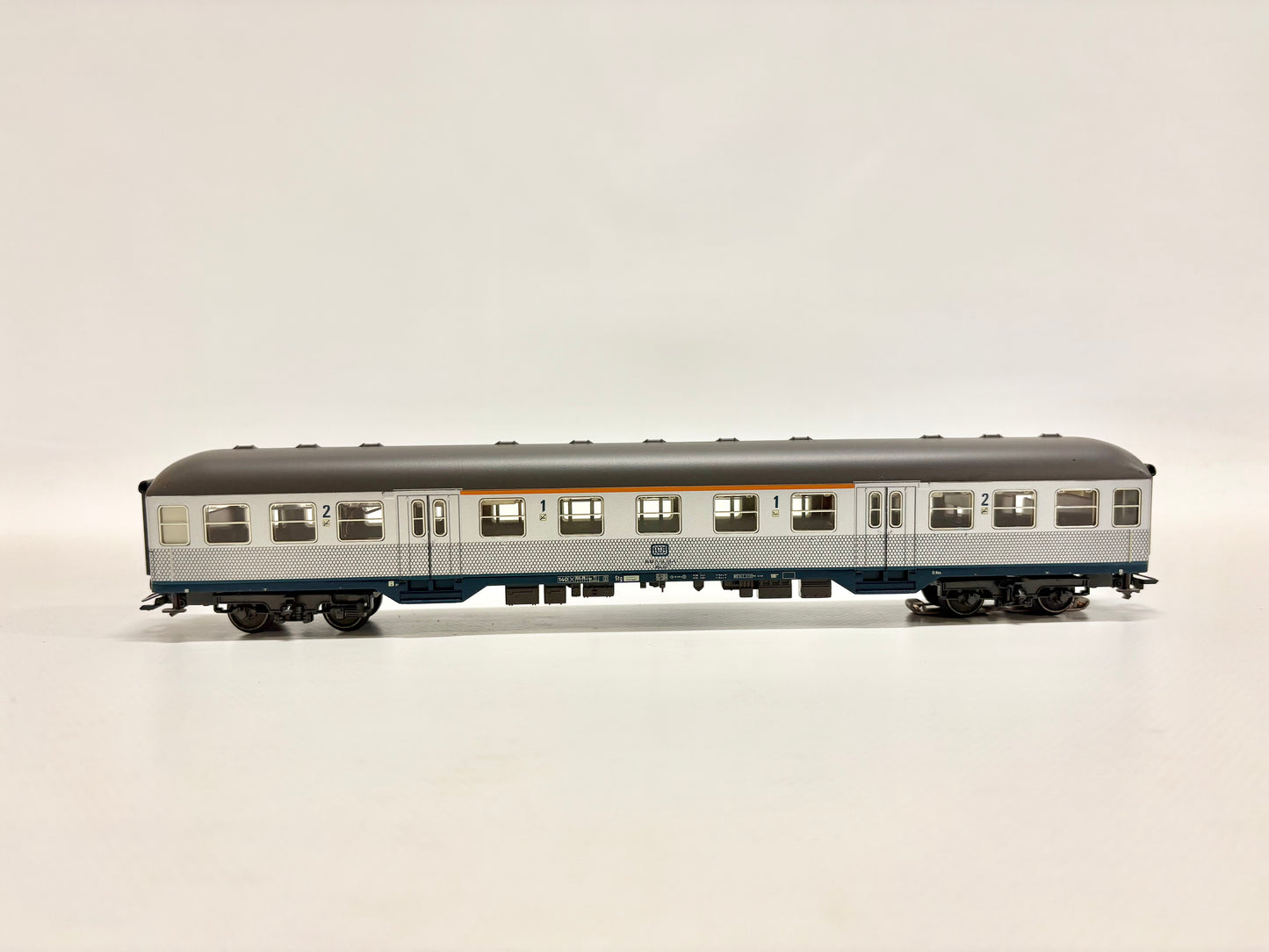 Märklin 4255 & 4256 Personenwagen Silberlinge mit Innenbeleuchtung DB AC H0