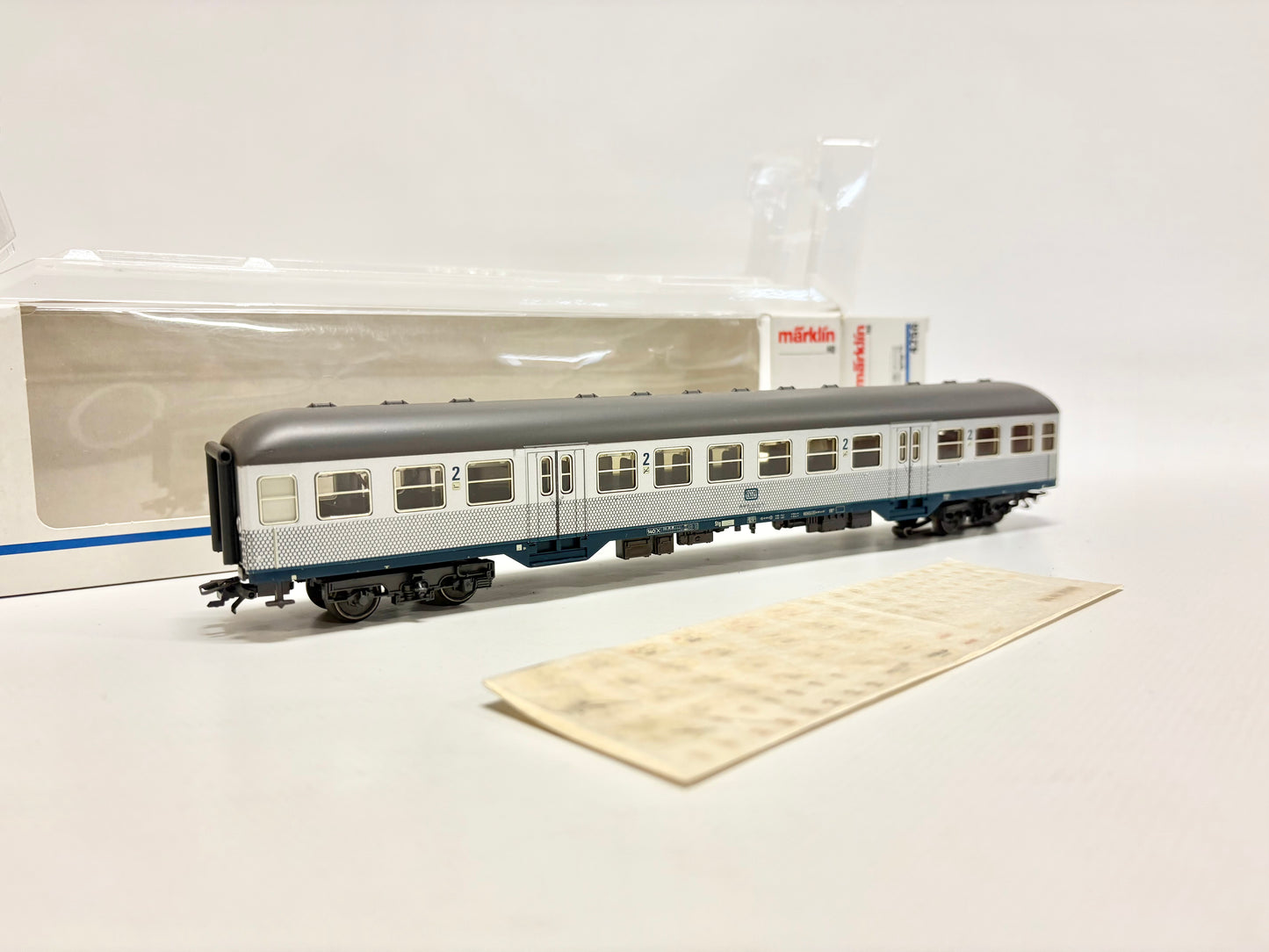 Märklin 4255 & 4256 Personenwagen Silberlinge mit Innenbeleuchtung DB AC H0