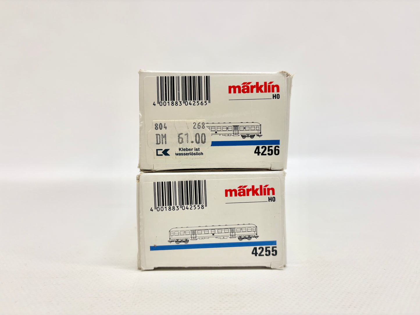 Märklin 4255 & 4256 Personenwagen Silberlinge mit Innenbeleuchtung DB AC H0
