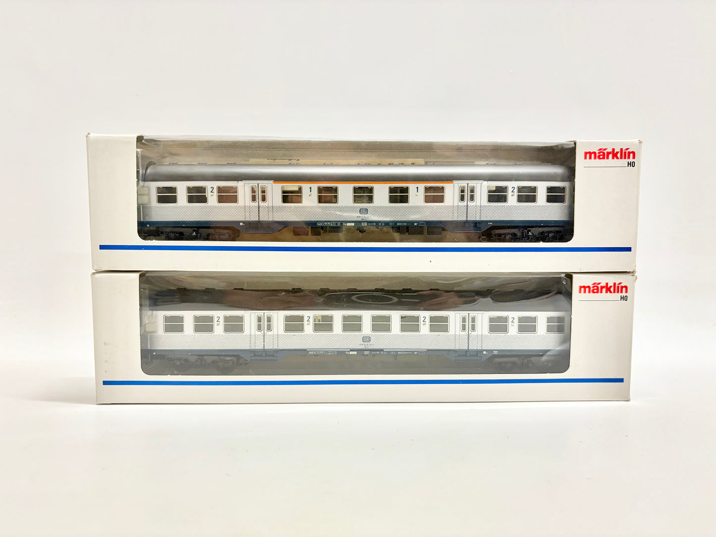 Märklin 4255 & 4256 Personenwagen Silberlinge mit Innenbeleuchtung DB AC H0