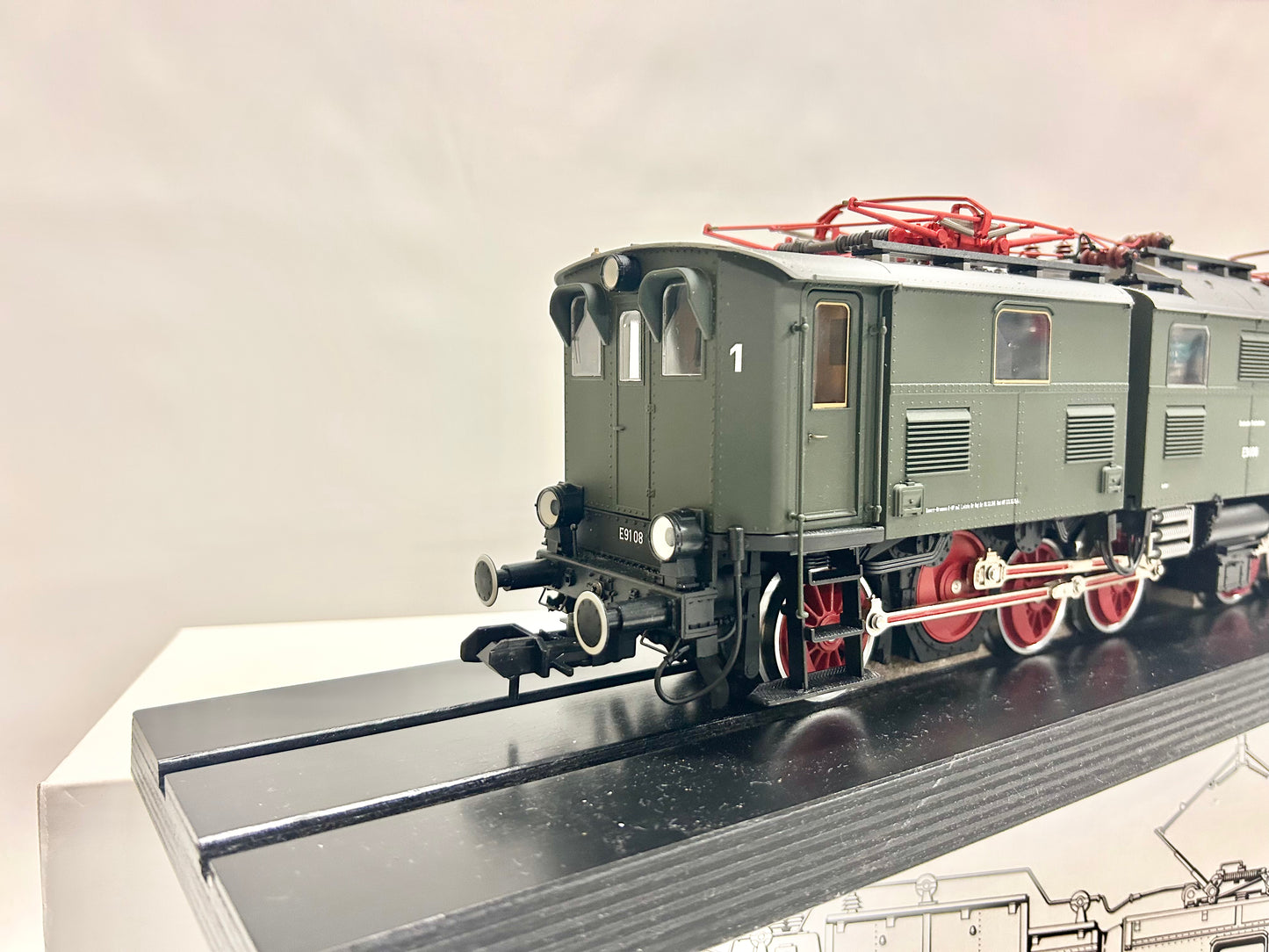 Märklin 55171 Digital + Sound E-Lok E91 08 Schwere Güterzuglokomotive DB Spur 1