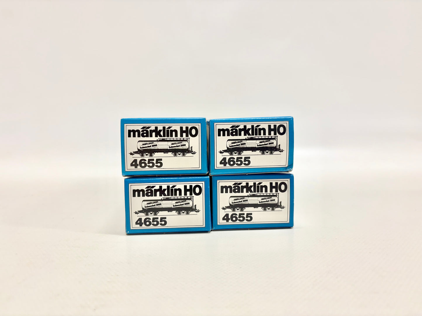 Märklin 4655 Wagen-Set Kesselwagen "Heizöl Leicht Schwechat" *originalverpackt* DB AC H0